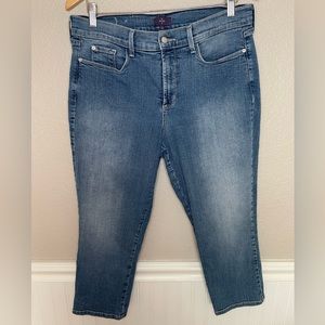 NYDJ Cropped Medium Wash Jeans Size 12